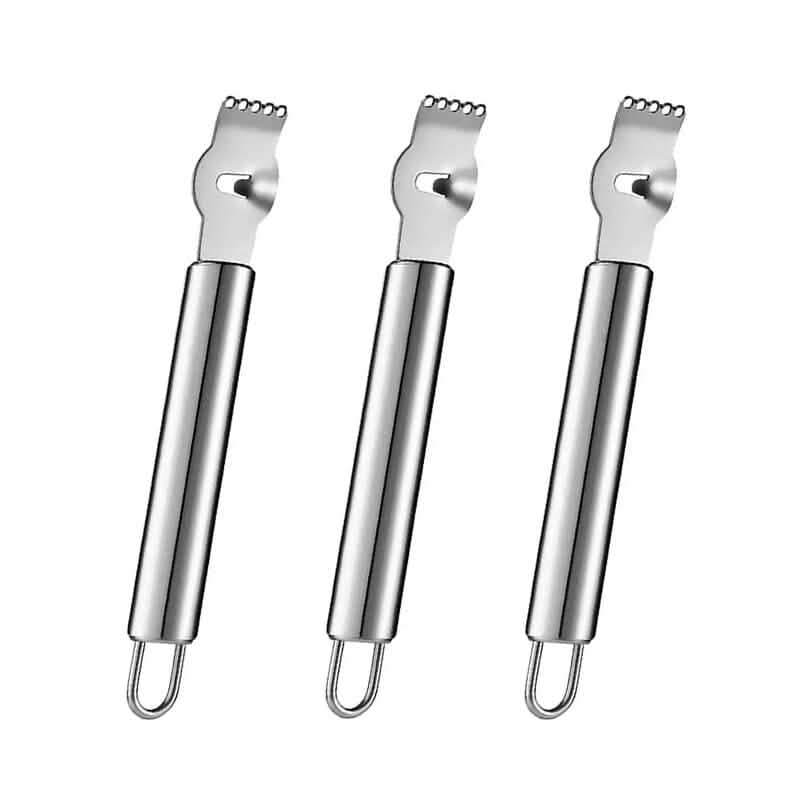 3-Pieces: Lemon Grater Stainless Steel Peeler