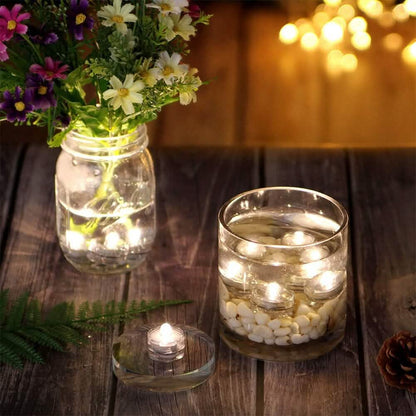 3-Pieces: Submersible LED Tea Lights Waterproof Candle Lights