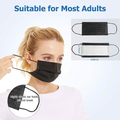 3-Ply Non-Woven Cup Dust Disposable Face Masks with Elastic Earloop
