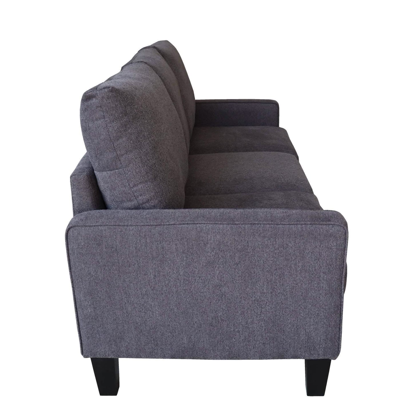 3-Seat Sofa for Living Room-Modern Fabric Sofa Couch with Storage