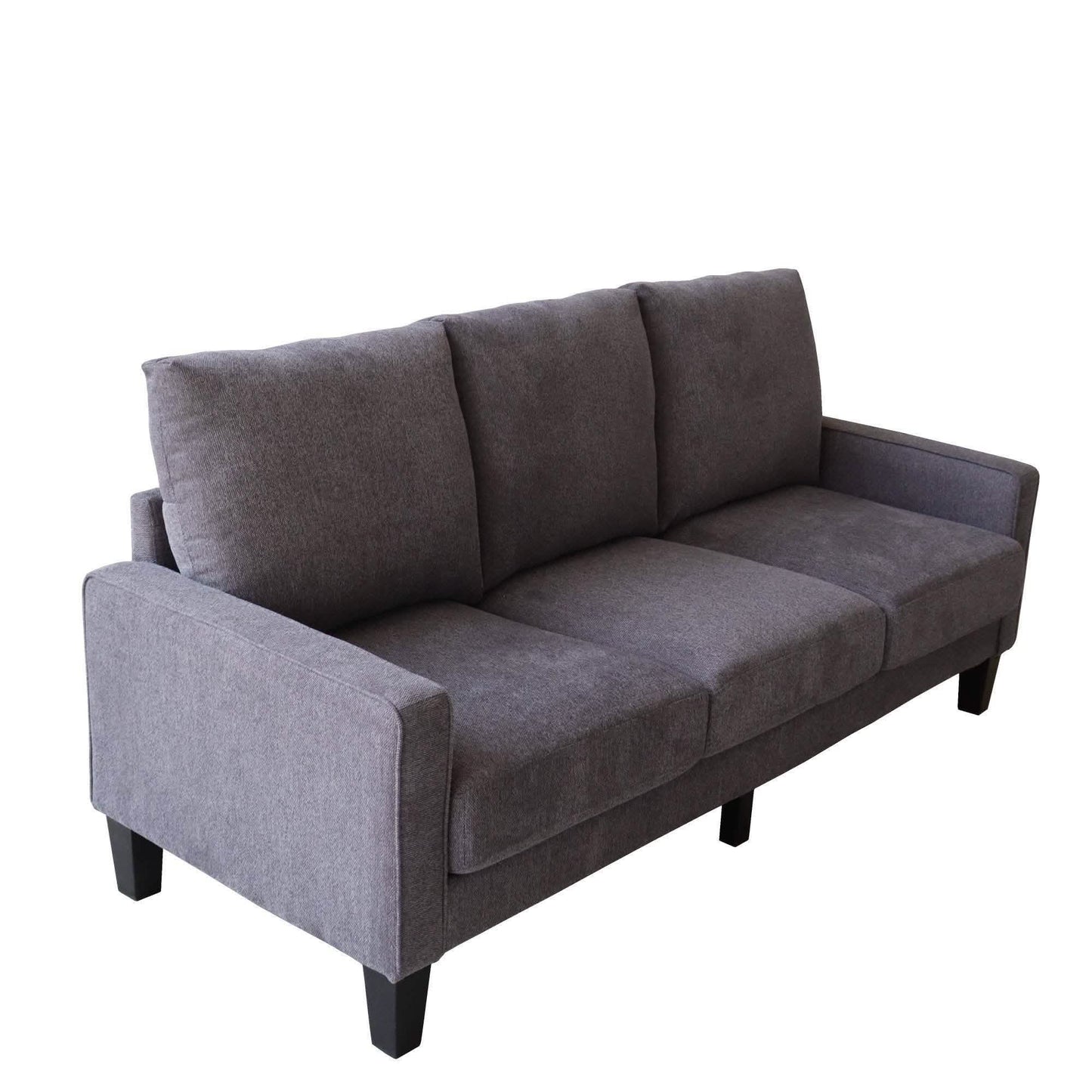 3-Seat Sofa for Living Room-Modern Fabric Sofa Couch with Storage