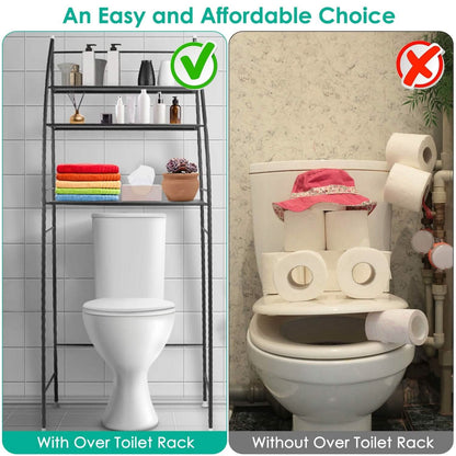 3-Tier Bathroom Over the Toilet Storage Shelf