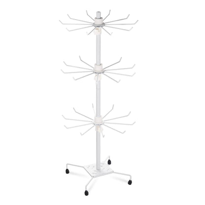 3-Tier Metal Jewelry Rack 30-Hook Necklaces Bracelets Display Stand