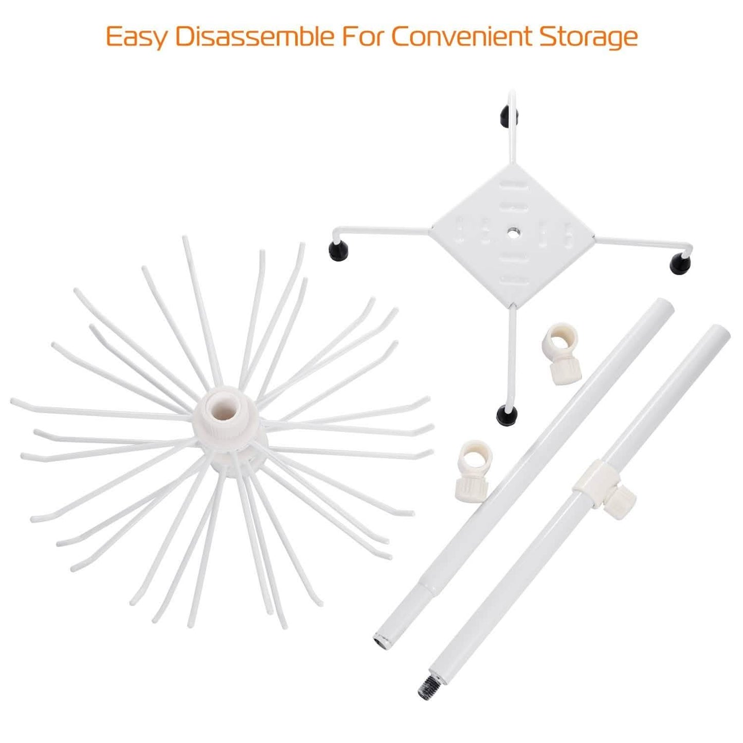3-Tier Metal Jewelry Rack 30-Hook Necklaces Bracelets Display Stand
