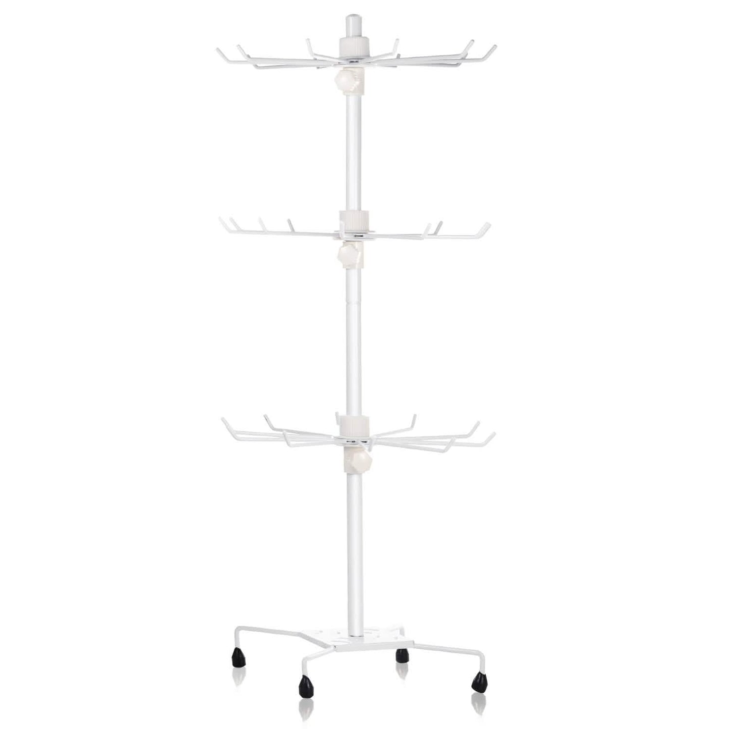 3-Tier Metal Jewelry Rack 30-Hook Necklaces Bracelets Display Stand