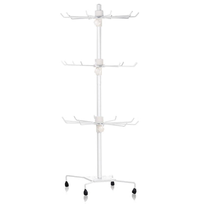 3-Tier Metal Jewelry Rack 30-Hook Necklaces Bracelets Display Stand