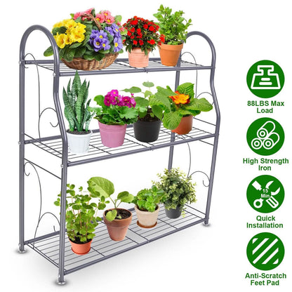 3-Tier Plant Stand Shelf Display Rack