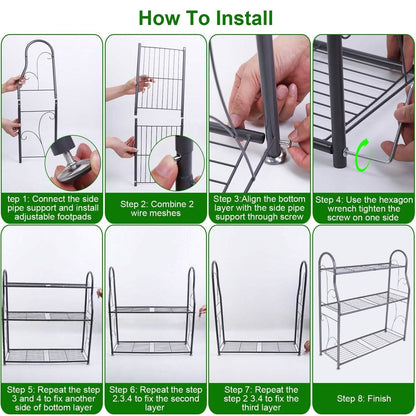 3-Tier Plant Stand Shelf Display Rack