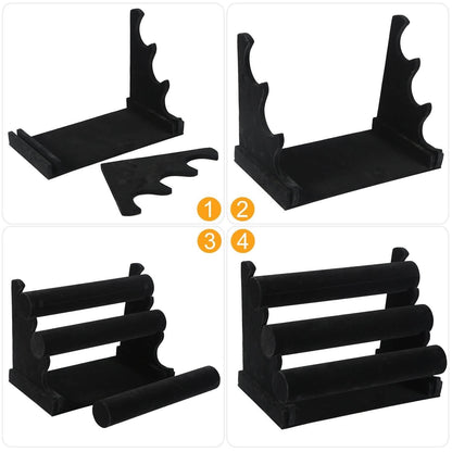 3-Tier Velvet Jewelry Stand