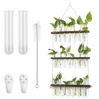 3-Tier Wall Hanging Glass Tube Planter