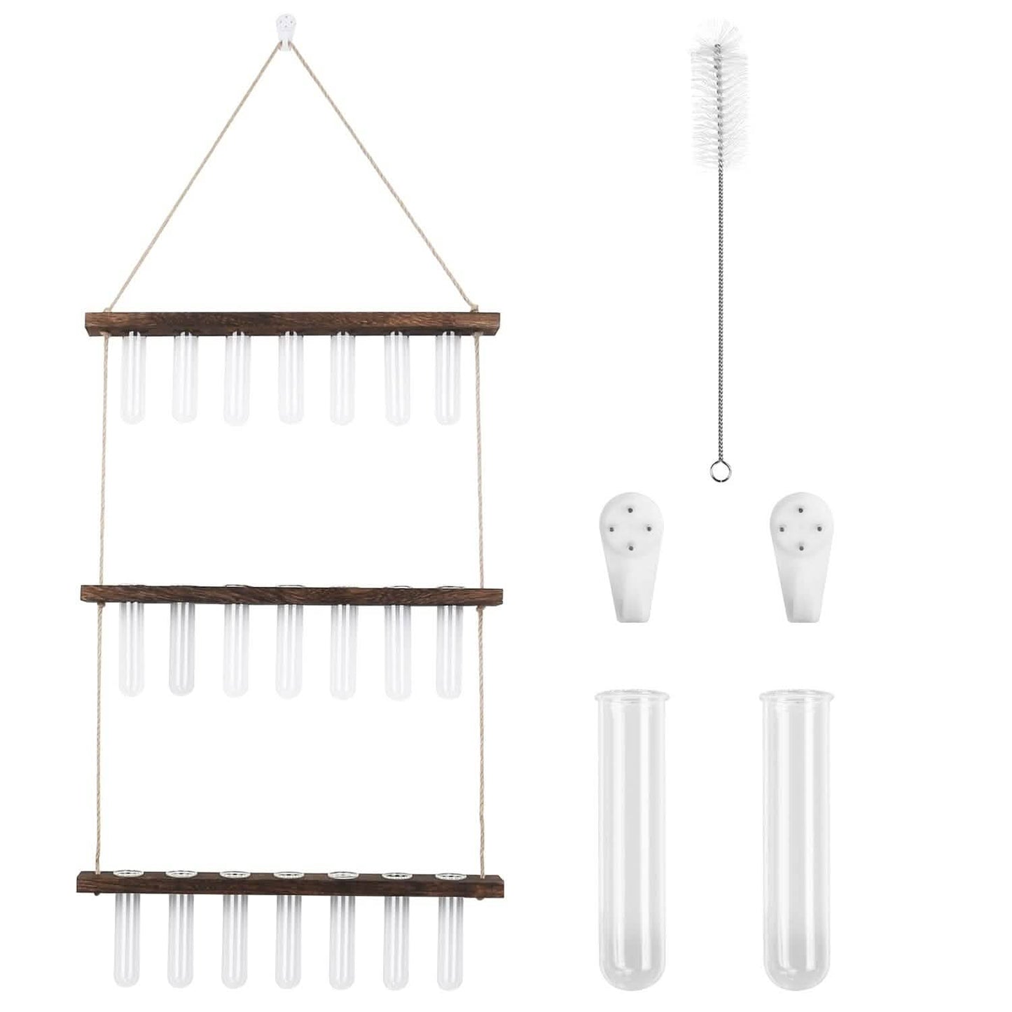 3-Tier Wall Hanging Glass Tube Planter