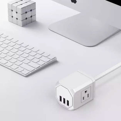 3 Wall Outlets with 3 USB Ports (5ft cord)