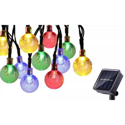 30 LED Solar String Ball Lights Outdoor Waterproof  Garden Decor