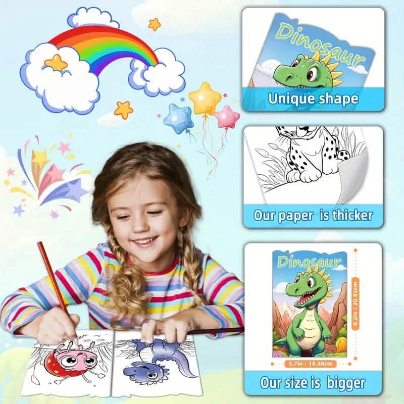 30-Pack: Children's Mini Coloring Book Set