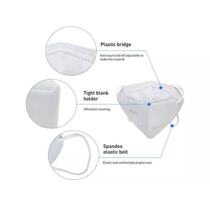 30-Pack: KN95 Face Masks with Multi Layer Breathable Fabric and Elastic Ear Loops