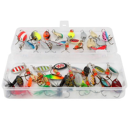 30-Piece: Fishing Metal Spoon Lures Kit