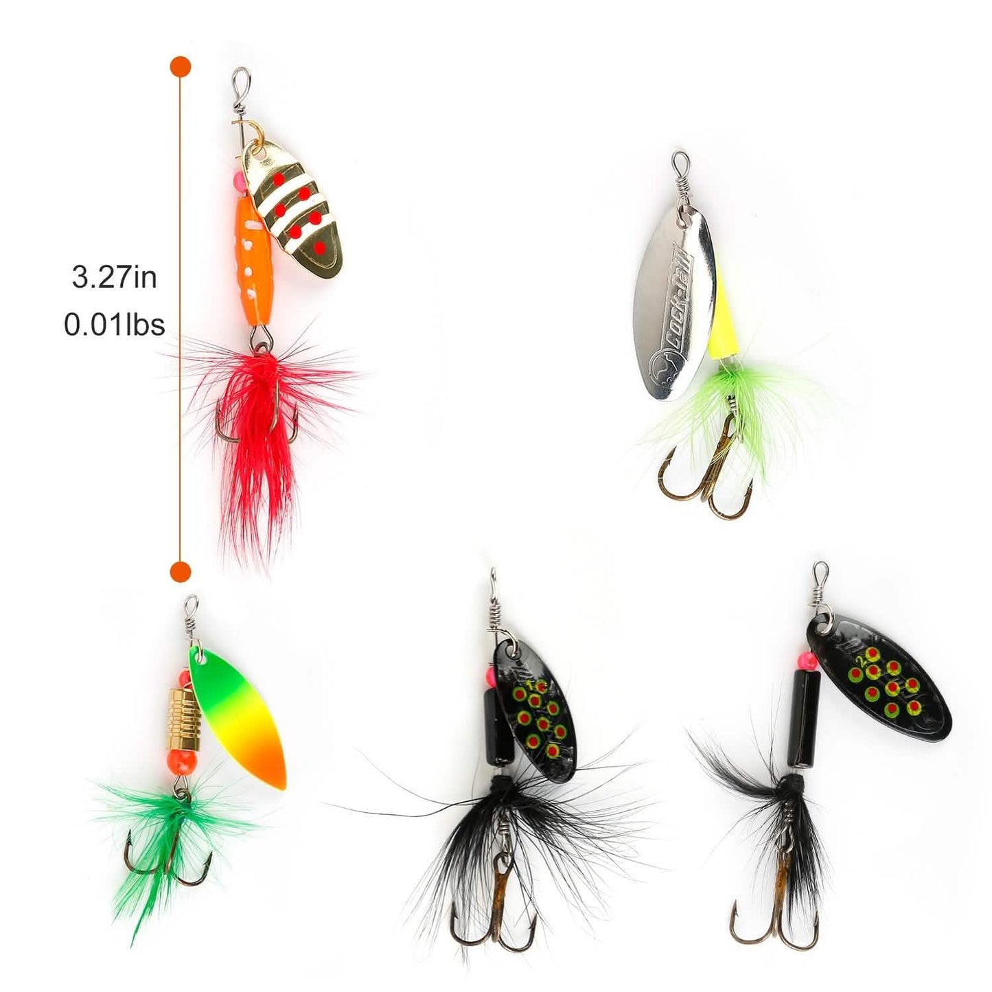 30-Piece: Fishing Metal Spoon Lures Kit