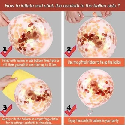 30-Pieces: Colorful Paper Latex Balloon Party Supplies