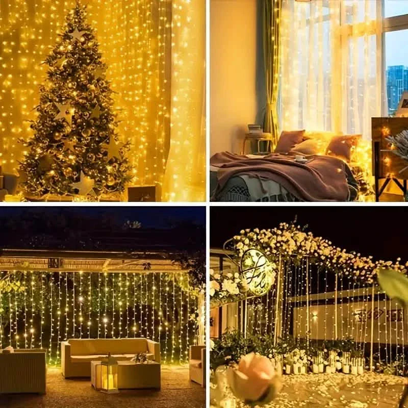 300 LED Curtain Fairy Lights