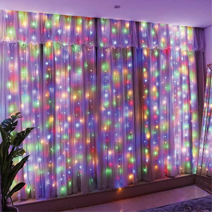 300 LED Curtain Fairy Lights