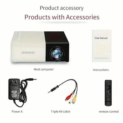 3000+ Lumens VividView Mini HD Projector
