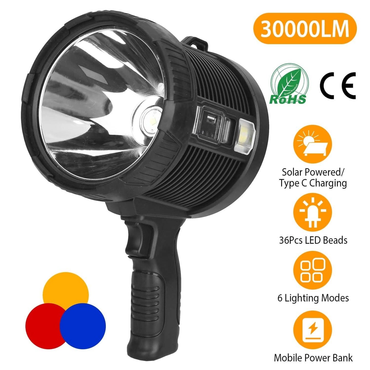 3000LM Rechargeable LED Flashlight
