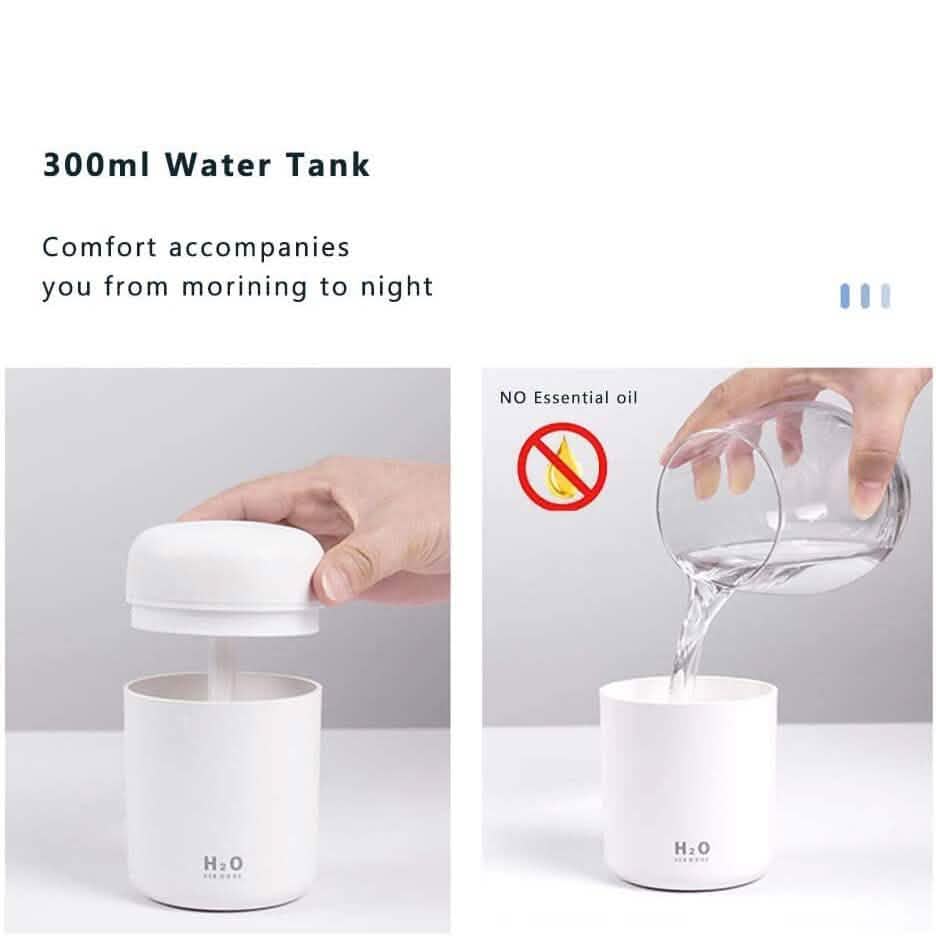 300ml Mini Portable Humidifier Ultra Quiet Aromatherapy Essential Oil