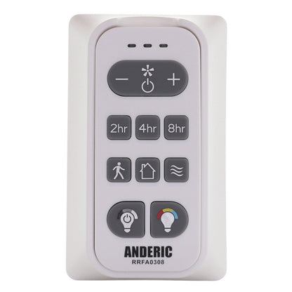 Anderic RRFA0308 Ceiling fan Remote Control for Harbor Breeze Boltz III, Mac III, Reverdy, Flanagan III, and Crestwell Fans - A25-FA0188A
