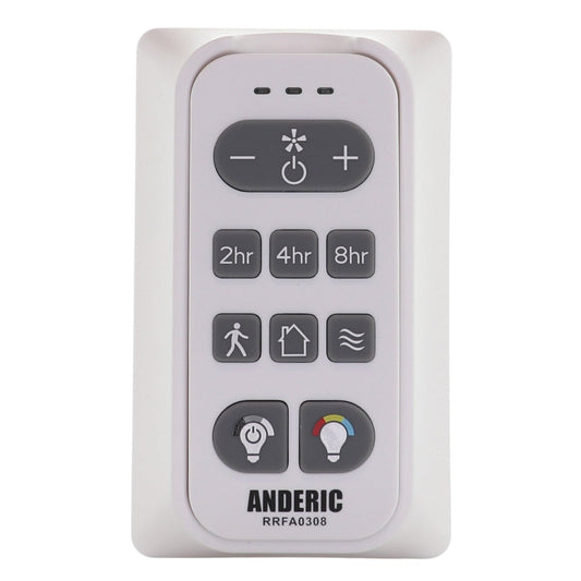 Anderic RRFA0308 Ceiling fan Remote Control for Harbor Breeze Boltz III, Mac III, Reverdy, Flanagan III, and Crestwell Fans - A25-FA0188A