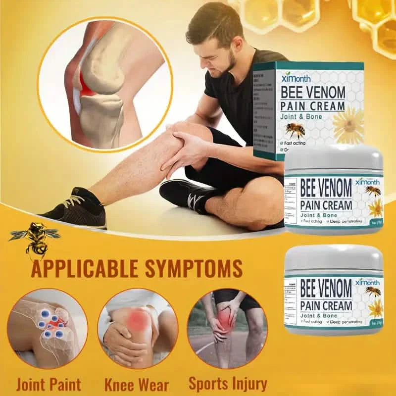 Bee Venom Pain Cream for Lumbar, Spine, Hand, Foot, Joint, Shoulder, Neck