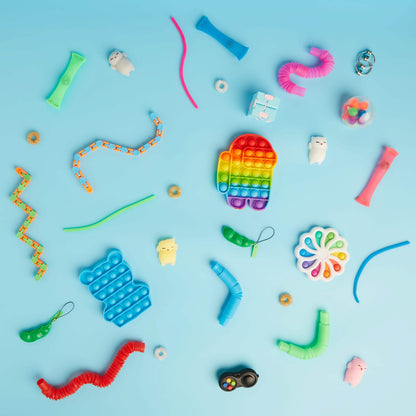 31-Piece: Fidget Sensory Toy Set - Stress Relief for Kids and Adults