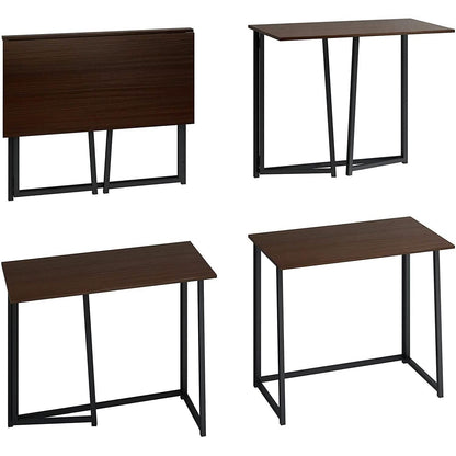 31.5" Small Desk No-Assembly Folding Computer Desk