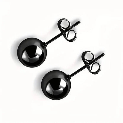 Stainless Steel Hypoallergenic Ball Shaped Stud Earrings