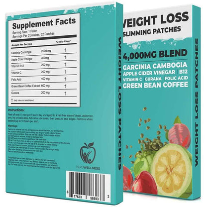 32 Day Supply Weight Loss Slimming Patches