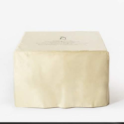 32" Outdoor Rattan Propane Gas Fire Table with Tile Tabletop