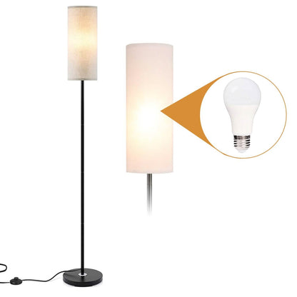3200K Warm Yellow Light Modern Standing Lamp with Foot Switch 6W Bulb