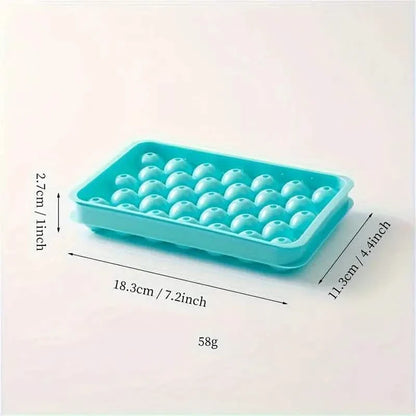 33 Round Shape Ice Cube Maker Tray
