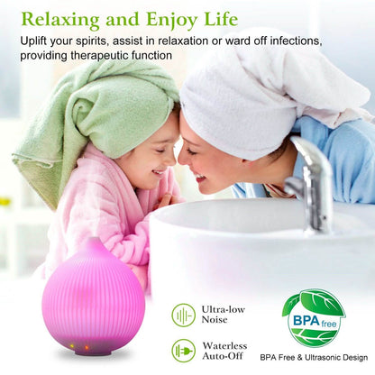 330ml Cool Mist Humidifier with 7 Color LED Lights