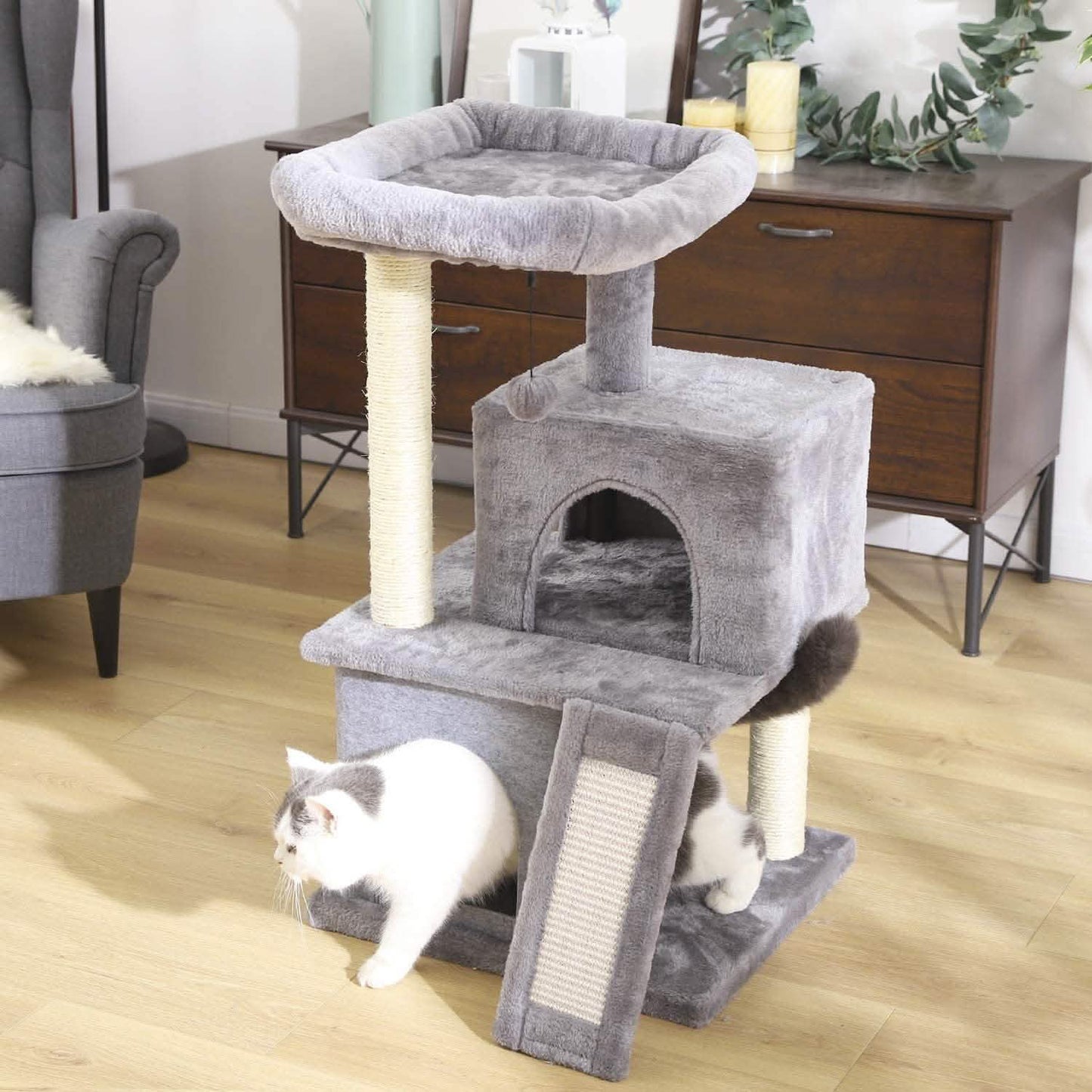 34" Cat Tree Deluxe Tower