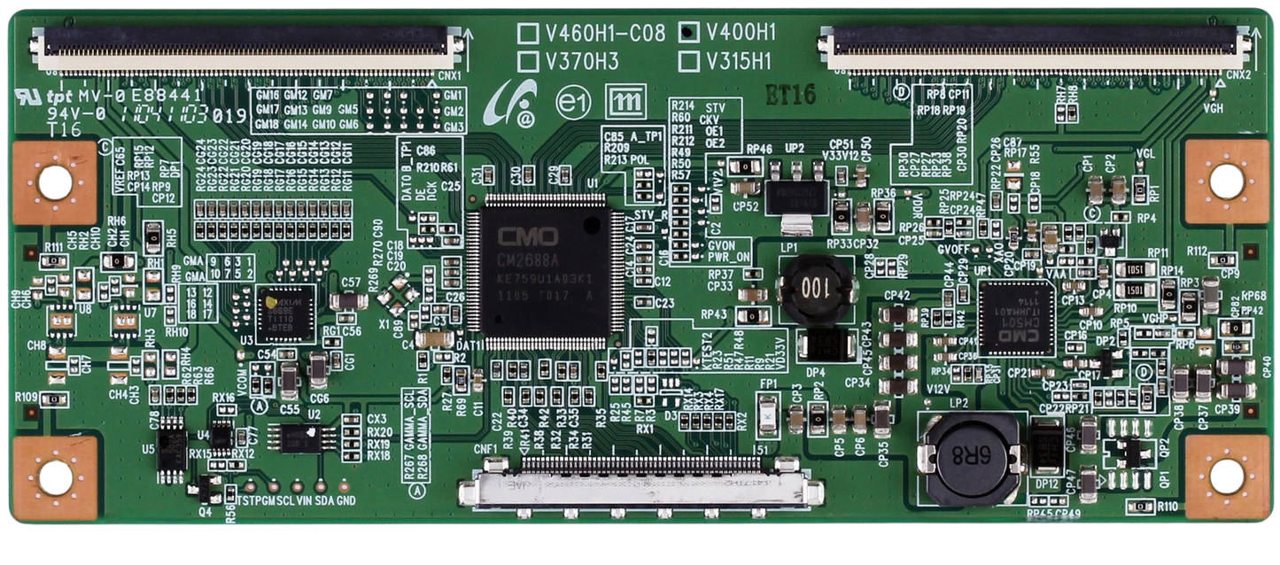 Samsung 35-D044854 (V400H1) T-Con Board for UN40C5000QFXZA