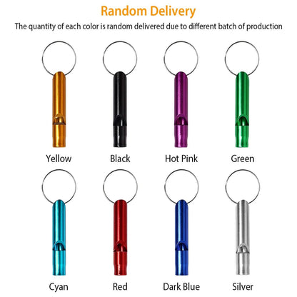 35-Pieces: Emergency Whistle Extra Loud with Key Chain Ring