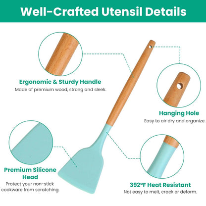 35-Pieces: Kitchen Cooking Utensils Set