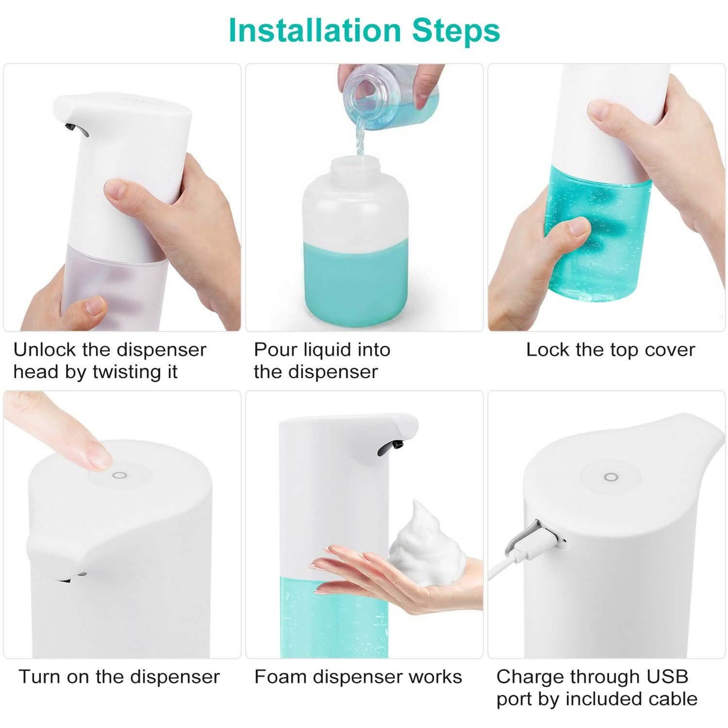 350 ML/14 Oz Automatic Foam Soap Dispenser