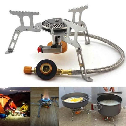 3500W Portable Foldable Outdoor Camping Picnic Gas Burner Steel Stove