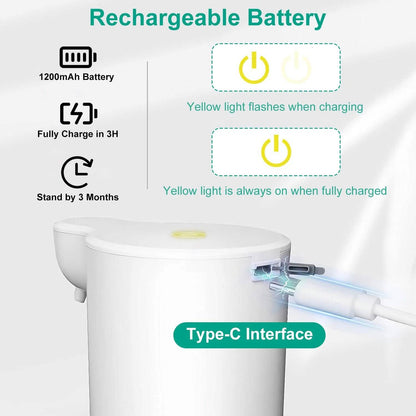 350ml Automatic Foam Soap Dispenser Rechargeable Touchless