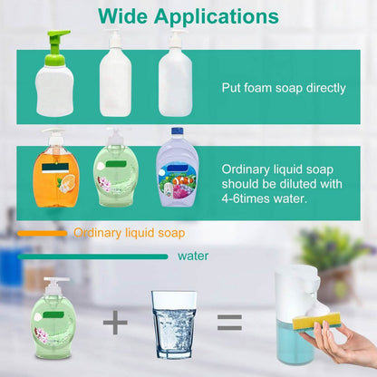 350ml Automatic Foam Soap Dispenser Rechargeable Touchless