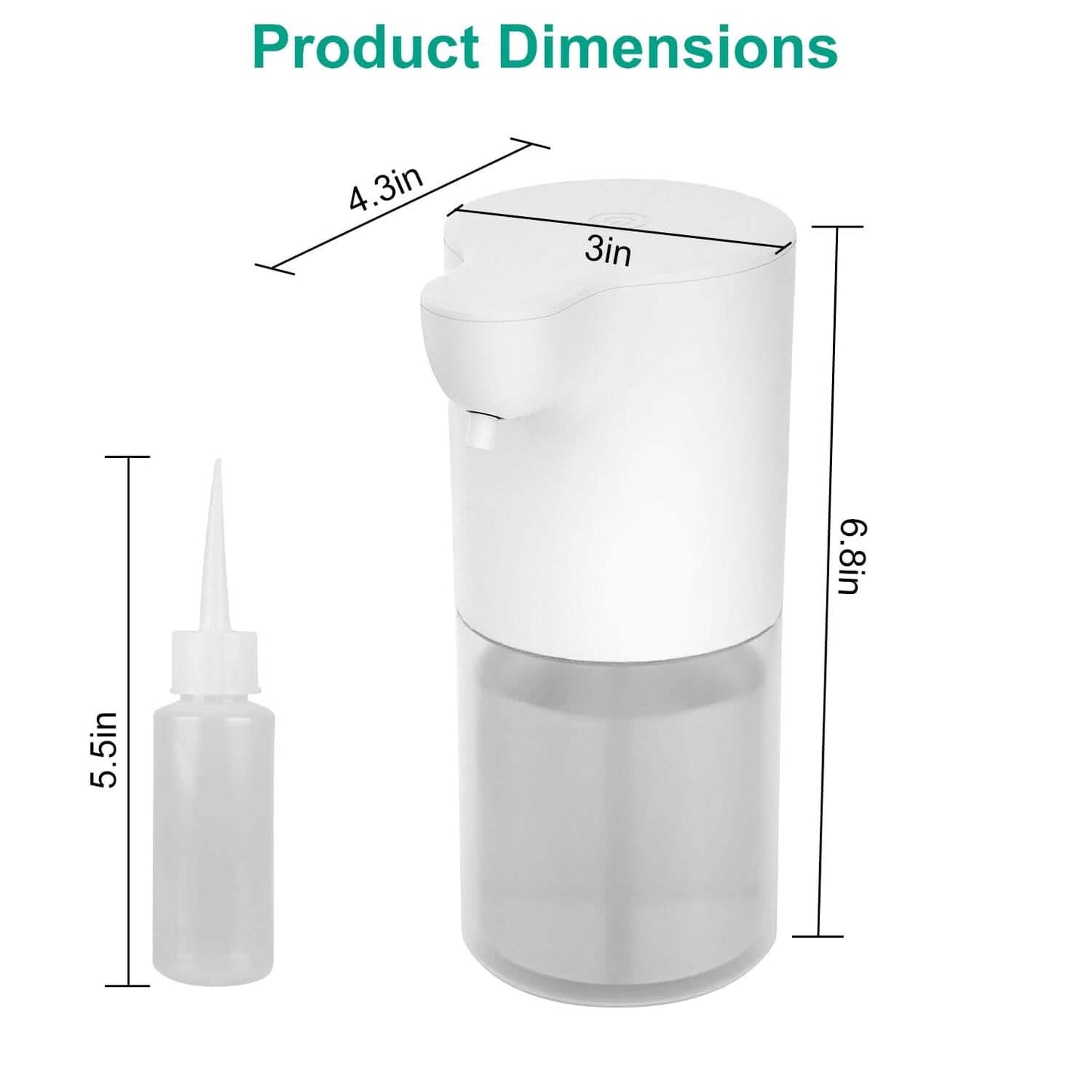 350ml Automatic Foam Soap Dispenser Rechargeable Touchless