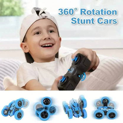 RC Remote Control Car – 4WD, 360° Flip Stunt, LED Lights, Ages 6+