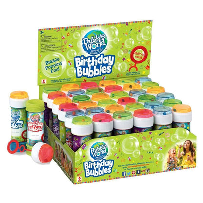 36-Pack: Bubble World Fun Bubble Bottles