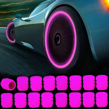 36-Pieces: Glow-in-the-Dark Car Tire Valve Cap Set